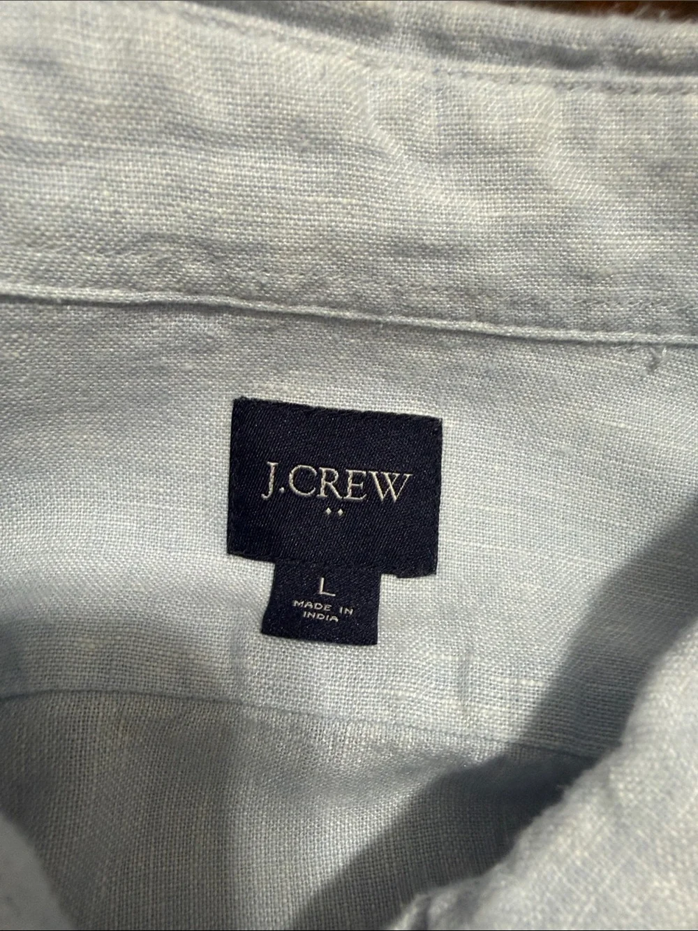 J. Crew Light Blue Linen Blend Button-Down Shirt Men’s Shirt. Beachy, Resort,